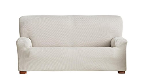 Eysa Ulises elastisch Sofa überwurf 2 sitzer, Polyester-Baumwolle, 00-Ecru, 37 x 7 x 29 cm von Eysa