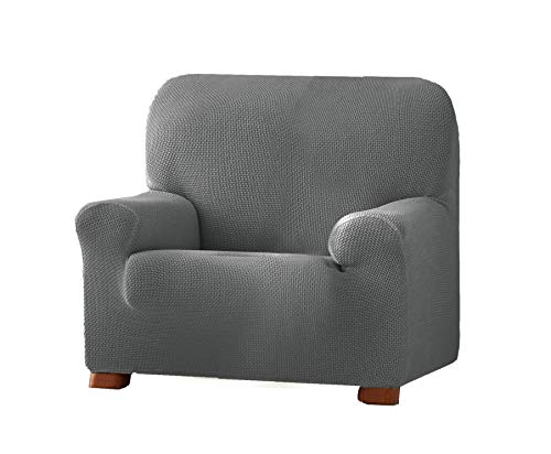 Eysa Cora bielastisch Sofa überwurf 1 Sessel Farbe 06-grau, Polyester-Baumwolle, 36 x 27 x 9 cm von Eysa