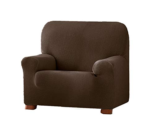 Eysa Cora bielastisch Sofa überwurf 1 Sessel Farbe 07-braun, Polyester-Baumwolle, 36 x 27 x 9 cm von Eysa