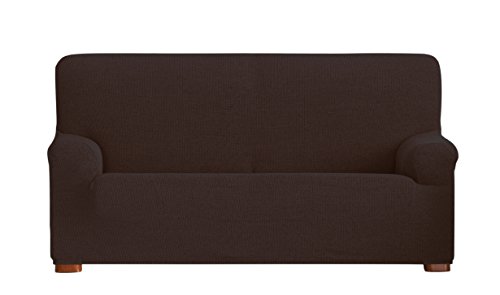 Eysa Dorian elastisch Sofa überwurf 4 sitzer, Chenille, 7-braun, 37 x 17 x 29 cm von Eysa