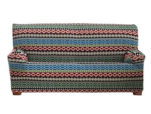 Eysa Kilim – Sofabezug, elastisch, Blau 3 Plätze blau von Eysa