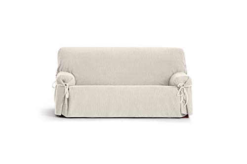 Eysa Loira Protect wasserdichte und atmungsaktive Sofa überwurf, 65% Polyester 35% Baumwolle, Ecru, 140-180 cm von Eysa