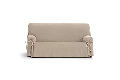 Eysa Loira Protect wasserdichte und atmungsaktive Sofa überwurf, 65% Polyester 35% Baumwolle, beige, 140-180 cm von Eysa