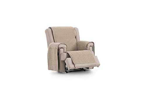 Eysa Loira Protect wasserdichte und atmungsaktive Sofa überwurf, 65% Polyester 35% Baumwolle, beige, 55 cm von Eysa