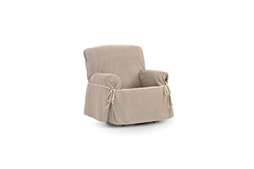 Eysa Loira Protect wasserdichte und atmungsaktive Sofa überwurf, 65% Polyester 35% Baumwolle, beige, 80-120 cm von Eysa