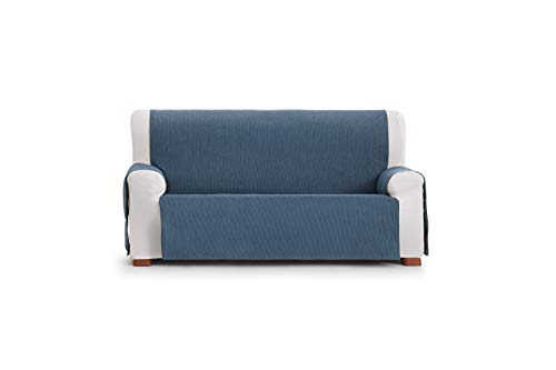 Eysa Loira Protect wasserdichte und atmungsaktive Sofa überwurf, 65% Polyester 35% Baumwolle, blau, 110 cm von Eysa