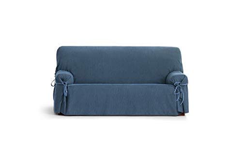 Eysa Loira Protect wasserdichte und atmungsaktive Sofa überwurf, 65% Polyester 35% Baumwolle, blau, 180-230 cm von Eysa