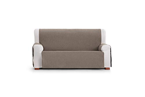 Eysa Loira Protect wasserdichte und atmungsaktive Sofa überwurf, 65% Polyester 35% Baumwolle, braun, 110 cm von Eysa