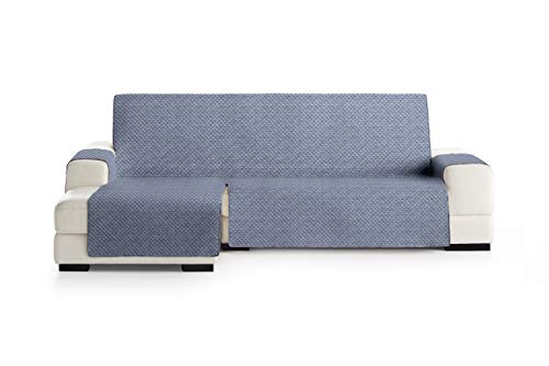 Eysa Mist Sofa überwurf, Polyester, C/3 blau-grau, Chaise Longue 290 cm. Geeignet für Sofas von 300 bis 350 cm von Eysa