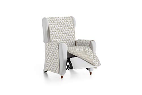 Eysa Nordic Sofa überwurf, Polyester, C/1 beige-beige, 1 Sessel 55cm. Geeignet für Sofas von 60 bis 110 cm von Eysa