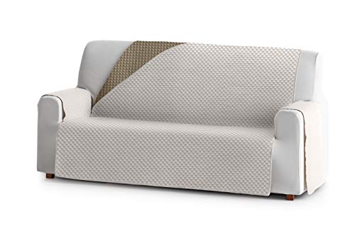 Eysa Oslo Sofa überwurf, Polyester, C/0 Ecru-nerz, 2 sitzer 115 cm. Geeignet für Sofas von 120 bis 170 cm von Eysa
