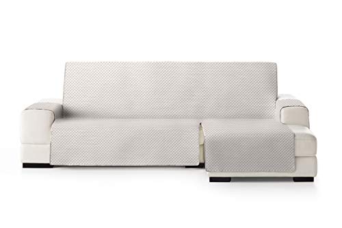 Eysa Oslo Sofa überwurf, Polyester, C/0 Ecru-nerz, Chaise Longue 240 cm. Geeignet für Sofas von 250 bis 300 cm von Eysa