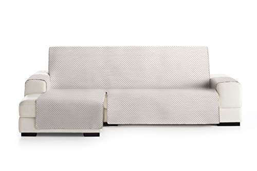 Eysa Oslo Sofa überwurf, Polyester, C/0 Ecru-nerz, Chaise Longue 290 cm. Geeignet für Sofas von 300 bis 350 cm von Eysa