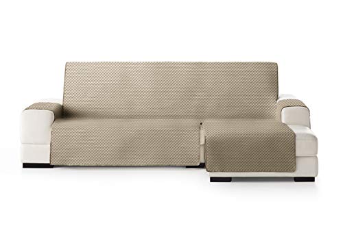 Eysa Oslo Sofa überwurf, Polyester, C/11 nerz-Ecru, Chaise Longue 240 cm. Geeignet für Sofas von 250 bis 300 cm von Eysa