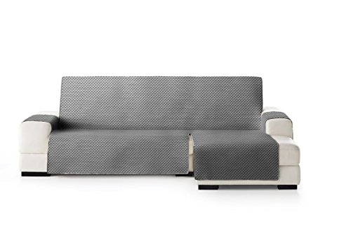Eysa Oslo Sofa überwurf, Polyester, C/6 grau-grau, Chaise Longue 290 cm. Geeignet für Sofas von 300 bis 350 cm von Eysa