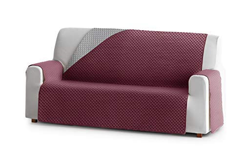 Eysa Oslo Sofa überwurf, Polyester, C/8 burdeaux-grau, 4 Sitzer 190cm. Geeignet für Sofas von 210 bis 250 cm von Eysa