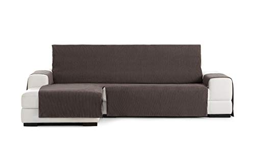 Practica sofa überwurf chaise longue 240cm links frontalsicht Rabat farbe 07- Braun von Eysa