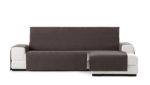 Practica sofa überwurf chaise longue extra 290cm rechts frontalsicht Rabat farbe 07- Braun von Eysa