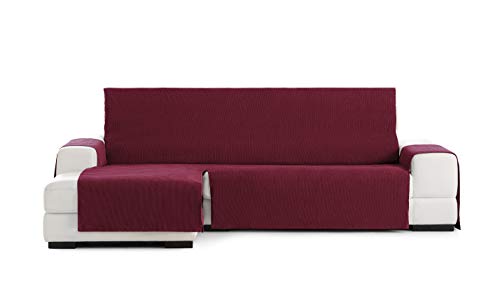 Practica sofa überwurf chaise longue 240cm links frontalsicht Rabat farbe 08- Granat von Eysa