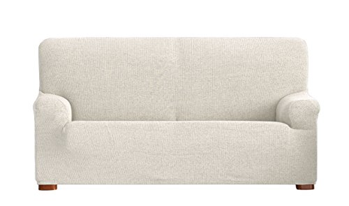 Eysa Dorian elastisch Sofa überwurf 3 sitzer, Chenille, 00-Ecru, 37 x 17 x 29 cm von Eysa