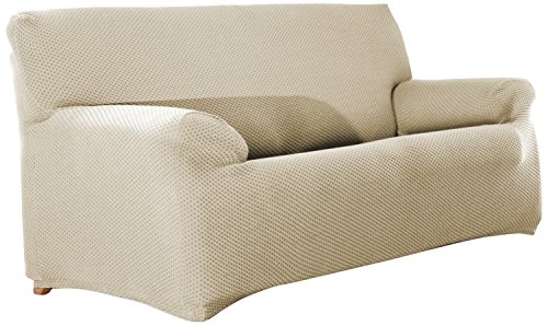 Eysa elastisch Sofa überwurf 3 sitzer Farbe 00-Ecru Sucre, Polyester, 37 x 17 x 29 cm von Eysa