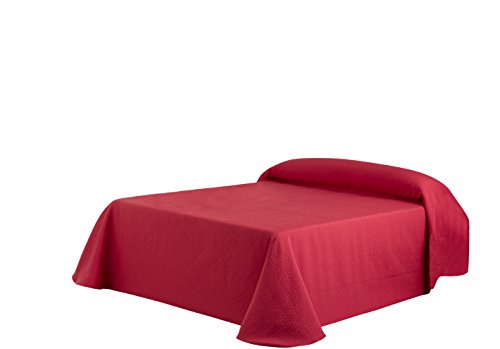 Eysa Tagesdecke aus Kies 270 cm. Farbe 08, Polyester Baumwolle, rot von Eysa