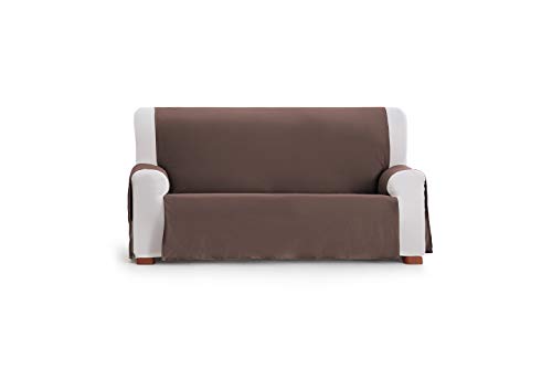 Eysa Somme Protect wasserdichte und atmungsaktive Sofa überwurf, 100% Polyester, braun, 110 cm von Eysa