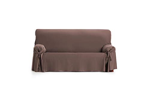 Eysa Somme Protect wasserdichte und atmungsaktive Sofa überwurf, 100% Polyester, braun, 140-180 cm von Eysa