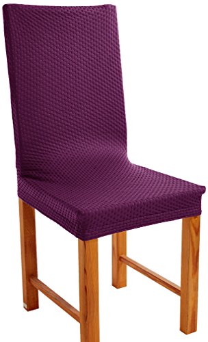 Eysa Sucre elastisch stuhlbezug, Pack 2, Polyester, Violett, 32 x 7 x 20 cm von Eysa