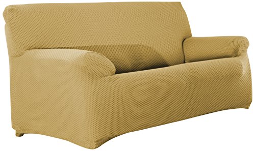 Eysa Sucre elastisch Sofa überwurf 2 sitzer, Polyester, Beige, 37 x 14 x 29 cm von Eysa