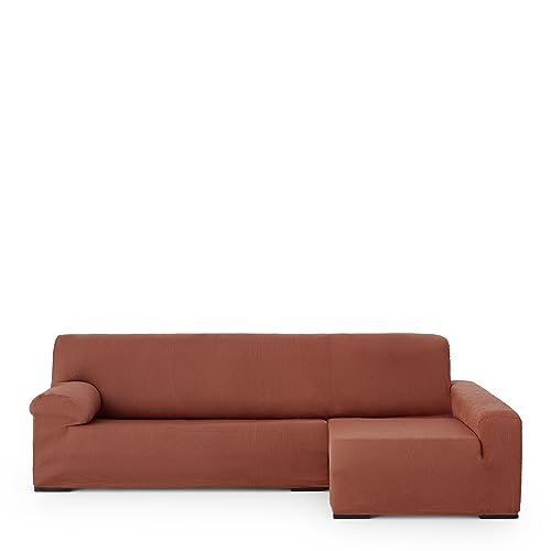 Eysa elastisch Sofa überwurf Chaise Longue rechts, frontalsicht, Polyester-Baumwolle, 09-orange, 43 x 14 x 37 cm von Eysa