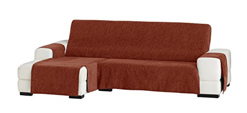 Eysa Dream Nicht elastisch Sofa überwurf Chaise Longue Links, frontalsicht, Chenille, 39-orange, 37 x 9 x 29 cm von Eysa