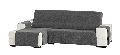 Eysa Dream Nicht elastisch Sofa überwurf Chaise Longue Links, frontalsicht, Chenille, 06-grau, 37 x 9 x 29 cm von Eysa