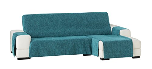 Eysa Dream Nicht elastisch Sofa überwurf Chaise Longue rechts, frontalsicht, Chenille, 03-türkis, 37 x 9 x 29 cm von Eysa