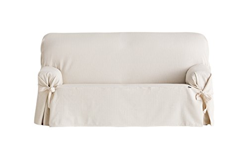 Eysa Bianca nicht elastisch mit krawatten sofa überwurf 3 sitzer, Baumwolle, 00-ecru 230 x 180 x 70 cm,, 1 Einheiten Eysa Bianca nicht elastisch mit krawatten sofa überwurf 3 sitzer, Baumwolle, 00-ecru 230 x 180 x 70 cm,, 1 Einheiten von Eysa