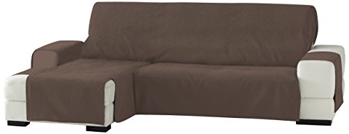 Eysa Zoco Nicht elastisch Sofa überwurf Chaise Longue Links, frontalsicht, Chenille, Braun, 29 x 9 x 37 cm von Eysa