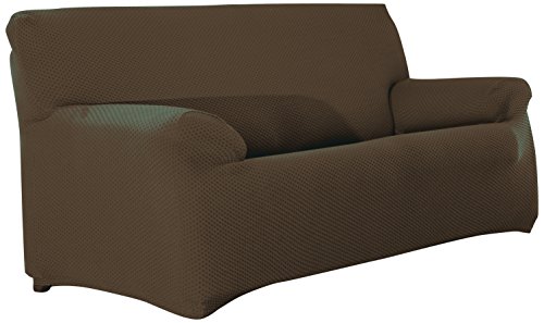 Eysa elastisch Sofa überwurf 3 sitzer Farbe 07-braun Sucre, Polyester, 37 x 17 x 29 cm von Eysa