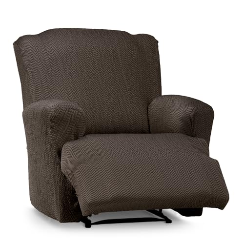 Eysa elastischer sofabezug Relax-liegesofa braun Design Luz von Eysa