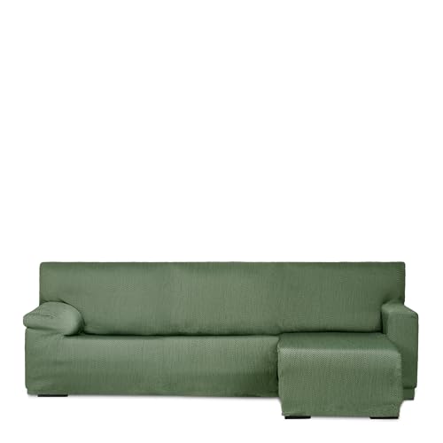 EYSA sofabezug für mini-chaiselongue mit kurzer armlehne rechte Seite Vorderansicht grün Design Luz von Eysa