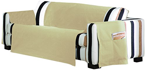 Eysa Sofaüberwurf, 1 Quadrate, Polyester, Baumwolle, Nicht-elastisch, Beige von Eysa