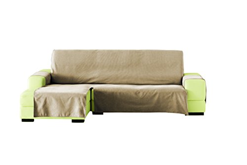 Eysa Lona LISO Sofa Überwurf Chaise Longue 240 cm. Links Frontalsicht - Fb. 01-beige von Eysa