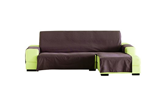 Eysa Lona LISO Sofa Überwurf Chaise Longue 240 cm. Links Frontalsicht - Fb. 17-braun von Eysa