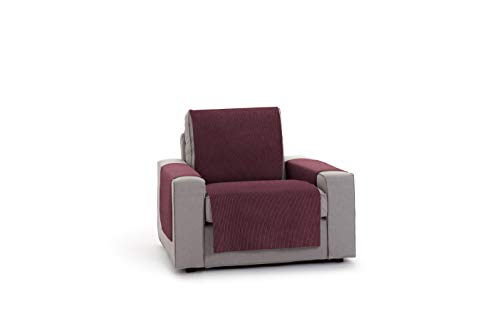 Practica sofa Überwurf 1 Sessel Rabat Farbe 08-Granat von Eysa
