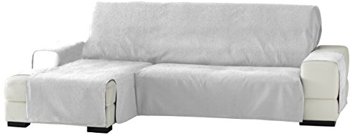Eysa Zoco Nicht elastisch Sofa überwurf Chaise Longue Links, frontalsicht, Chenille, Ecru, 29 x 9 x 37 cm, F333191I von Eysa
