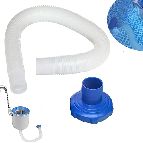 Aufstellpool Skimmer Schlauch Adapter, 1.5in Pool Skimmer Adapter und Schlauch Poolfilter Ersatzschlauch Mit Adapter Surface Skimmer und Schlauchadapter für In tex 28000E, 28335EH (70cm Pool) von Eysbiy