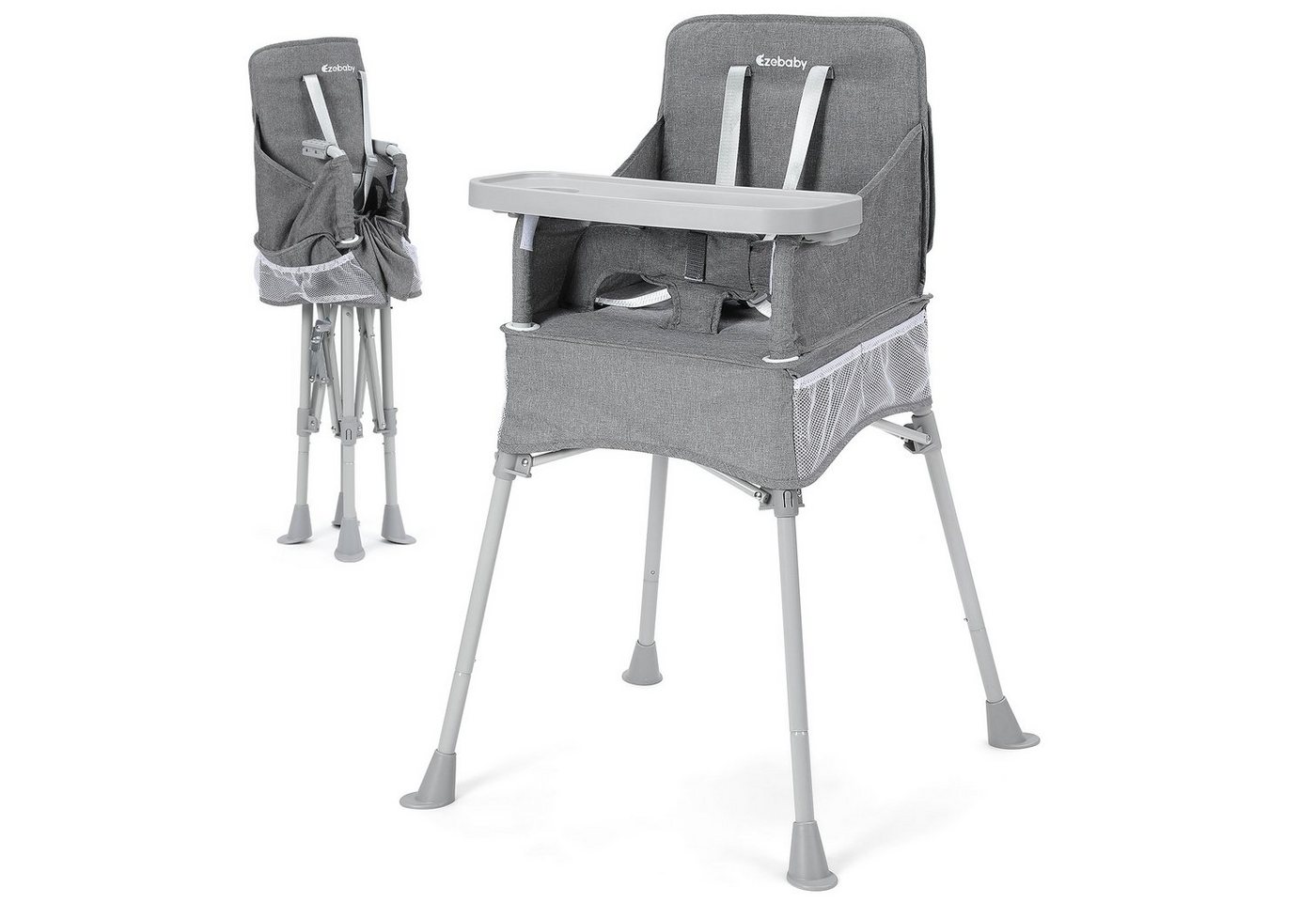 Ezebaby Hochstuhl Baby Camping Stuhl Faltbar Kinderstuhl mit Tablett und Tragtasche von Ezebaby
