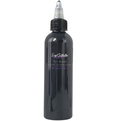 Ezgi Sertcetin Premium-Zellaktivator, fertig zum Gießen, Erstellen Sie perfekte und einzigartige Zellen in Ihren Malarbeiten, 118 ml Volumen, von Ezgi Sertcetin (Metallic Como Charcoal) von Ezgi Sertcetin