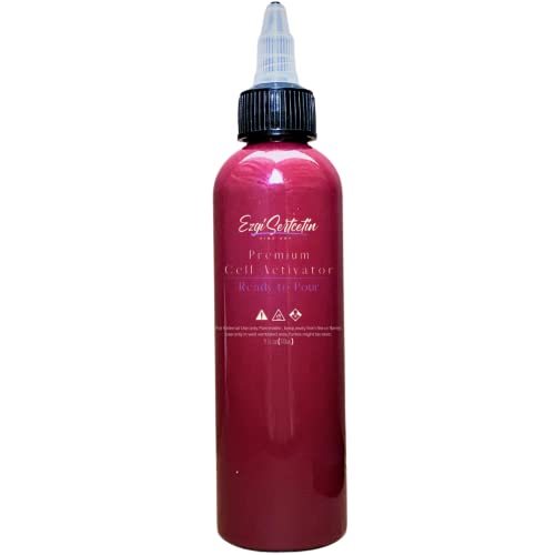 Ezgi Sertcetin Premium-Zellaktivator, bereit zum Ausgießen, Erstellen Sie perfekte und einzigartige Zellen in Ihren Malarbeiten, 118 ml Volumen, von Ezgi Sertcetin (Metallic Plum Mois) von Ezgi Sertcetin