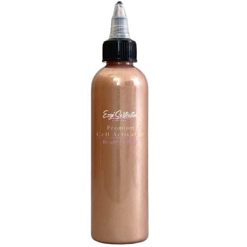 Ezgi Sertcetin Premium-Zellaktivator, bereit zum Ausgießen, Erstellen Sie perfekte und einzigartige Zellen in Ihren Malarbeiten, 118 ml Volumen, von Ezgi Sertcetin (Metallic Peach'N'Cream) von Ezgi Sertcetin