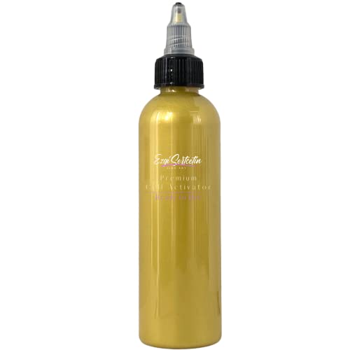 Ezgi Sertcetin Premium-Zellaktivator, fertig zum Gießen, Erstellen Sie perfekte und einzigartige Zellen in Ihren Malarbeiten, 118 ml Volumen, von Ezgi Sertcetin (Metallic Yellow Lioré) von Ezgi Sertcetin